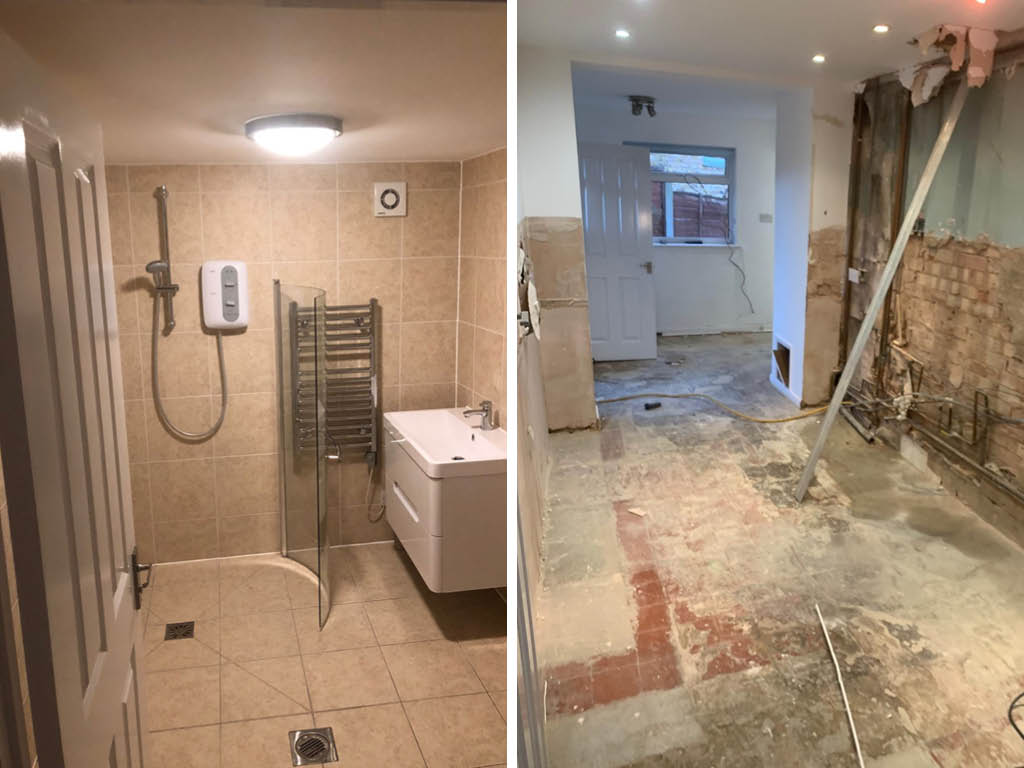 Ground floor renovation and upgrade bathroom on the first floor. Chingford, East London. 10