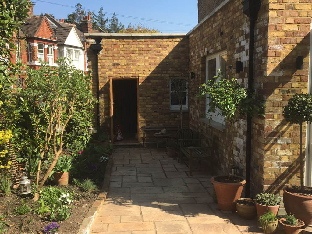 conservatory and landscaping the garden in Ealing4